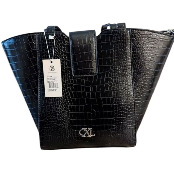 CXL GALETTE WAVE TOTE BY CHRISTIAN LACROIX IN BLACK - Picture 4 of 9